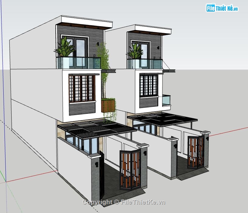 Nhà phố 3 tầng hiện đại,file sketchup nhà phố 3 tầng,nhà phố 3 tầng model su,sketchup nhà phố 3 tầng,nhà phố 3 tầng file sketchup