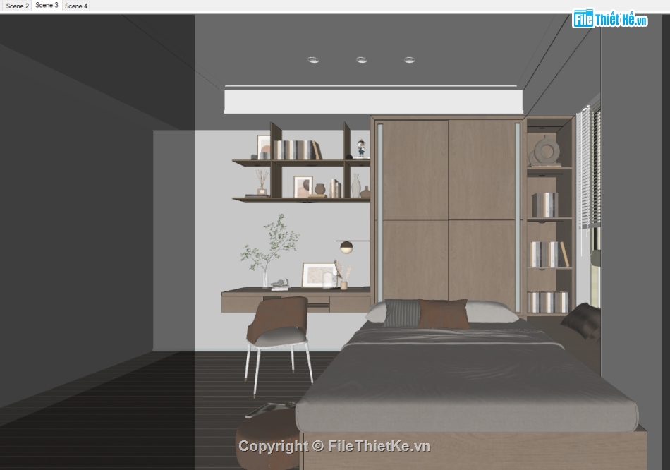 nội thất phòng ngủ,sketchup nội thất phòng ngủ,File phòng ngủ sketchup,su nội thất phòng ngủ,file su nội thất phòng ngủ