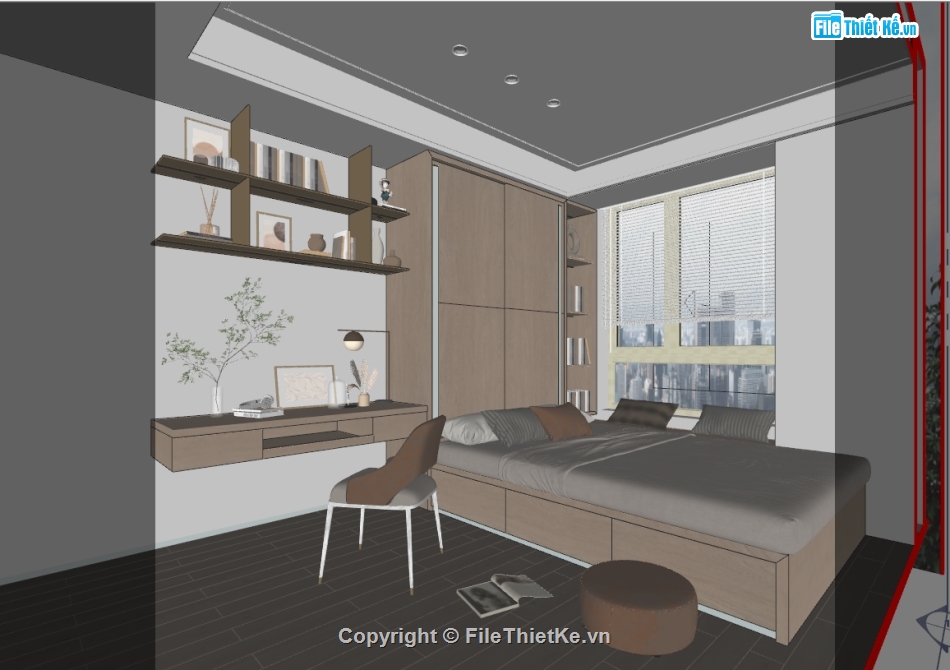 nội thất phòng ngủ,sketchup nội thất phòng ngủ,File phòng ngủ sketchup,su nội thất phòng ngủ,file su nội thất phòng ngủ