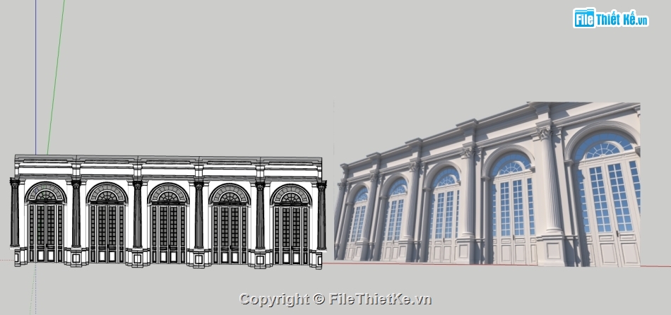 file sketchup phủ chủ tịch,file su  phủ chủ tịch,model su  phủ chủ tịch,3d phủ chủ tịch