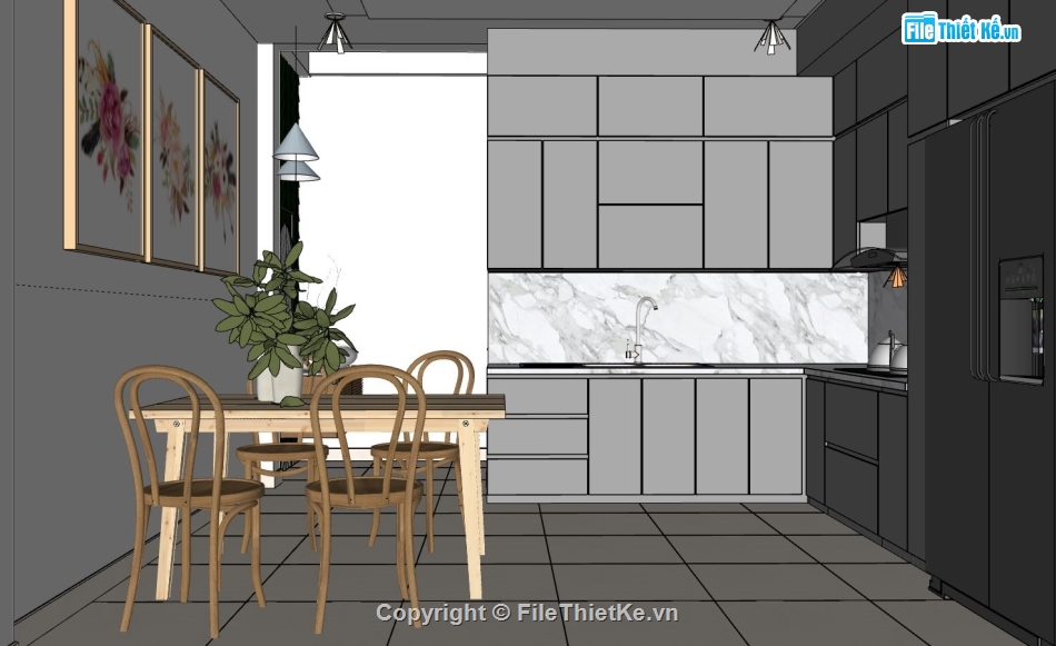 File sketchup nhà phố hiện đại,thiết kế nhà phố hiện đại,model su nội thất nhà phố,sketchup nội thất nhà phố