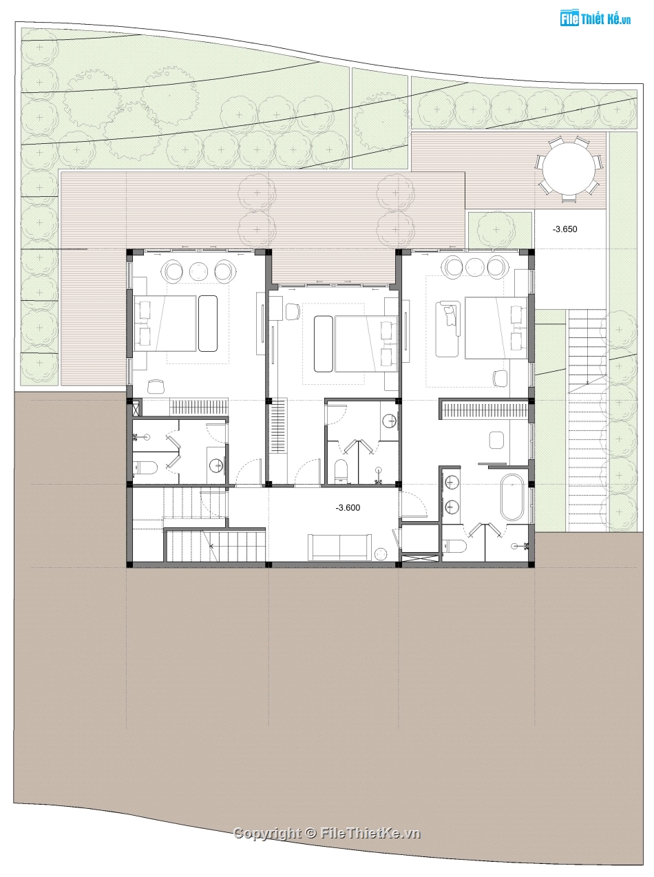 Revit biệt thự 2 tầng,sketchup biệt thự 2 tầng,biệt thự 2 tầng 20x25m,bản vẽ biệt thự 2 tầng,biệt thự 2 tầng châu âu