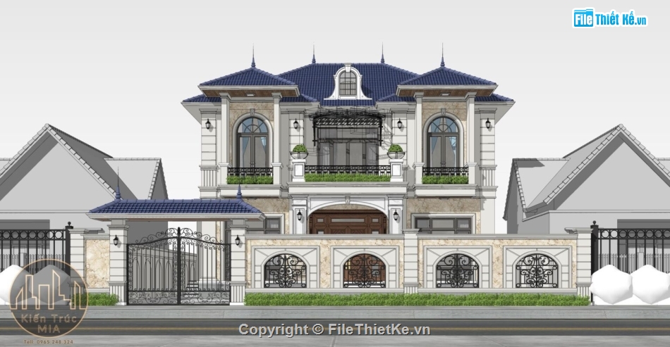 biệt thự 2 tầng,su biệt thự,sketchup biệt thự,su biệt thự 2 tầng,sketchup biệt thự 2 tầng