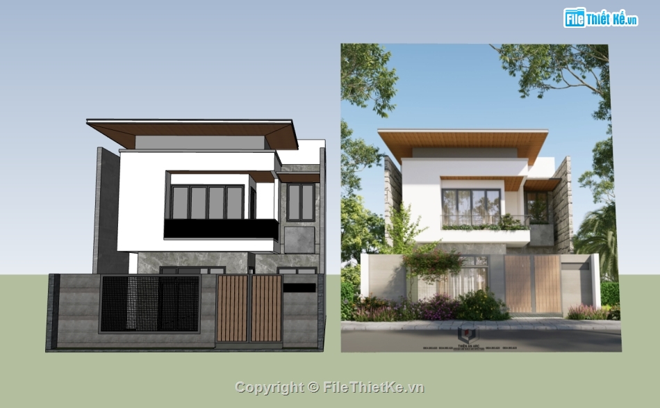 biệt thự 2 tầng,su biệt thự,sketchup biệt thự,su biệt thự 2 tầng,sketchup biệt thự 2 tầng