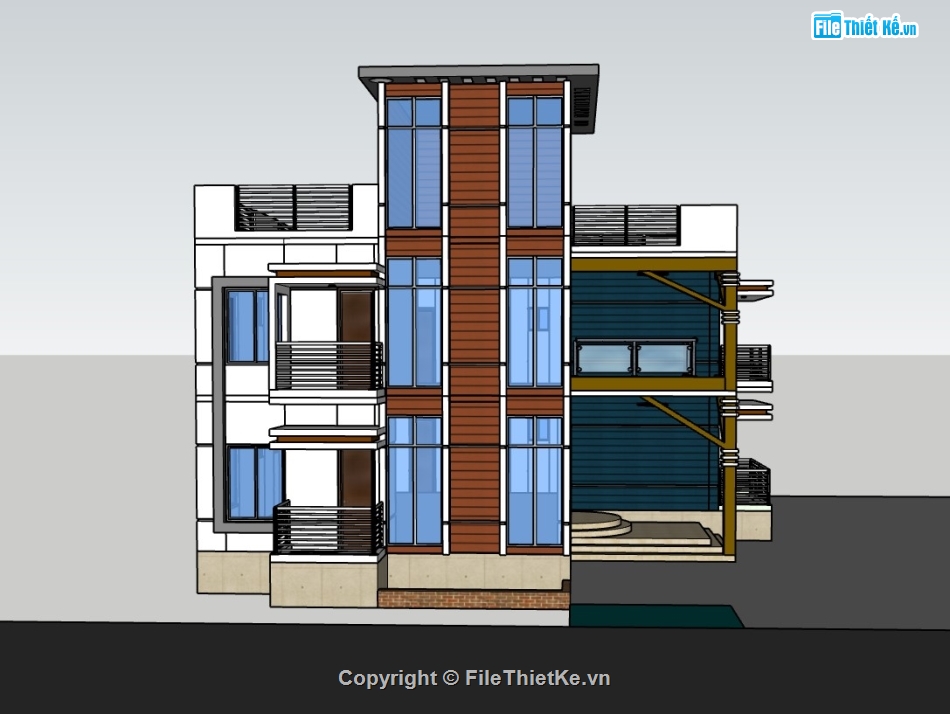 biệt thự 2 tầng,su biệt thự,sketchup biệt thự,su biệt thự 2 tầng,sketchup biệt thự 2 tầng