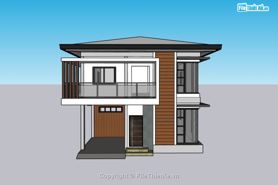 biệt thự 2 tầng,su biệt thự,sketchup biệt thự,sketchup biệt thự 2 tầng,su biệt thự 2 tầng