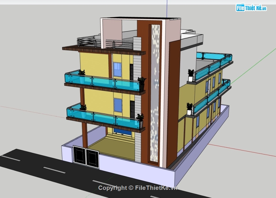 biệt thự 3 tầng,su biệt thự,sketchup biệt thự,su biệt thự 3 tầng,sketchup biệt thự 3 tầng