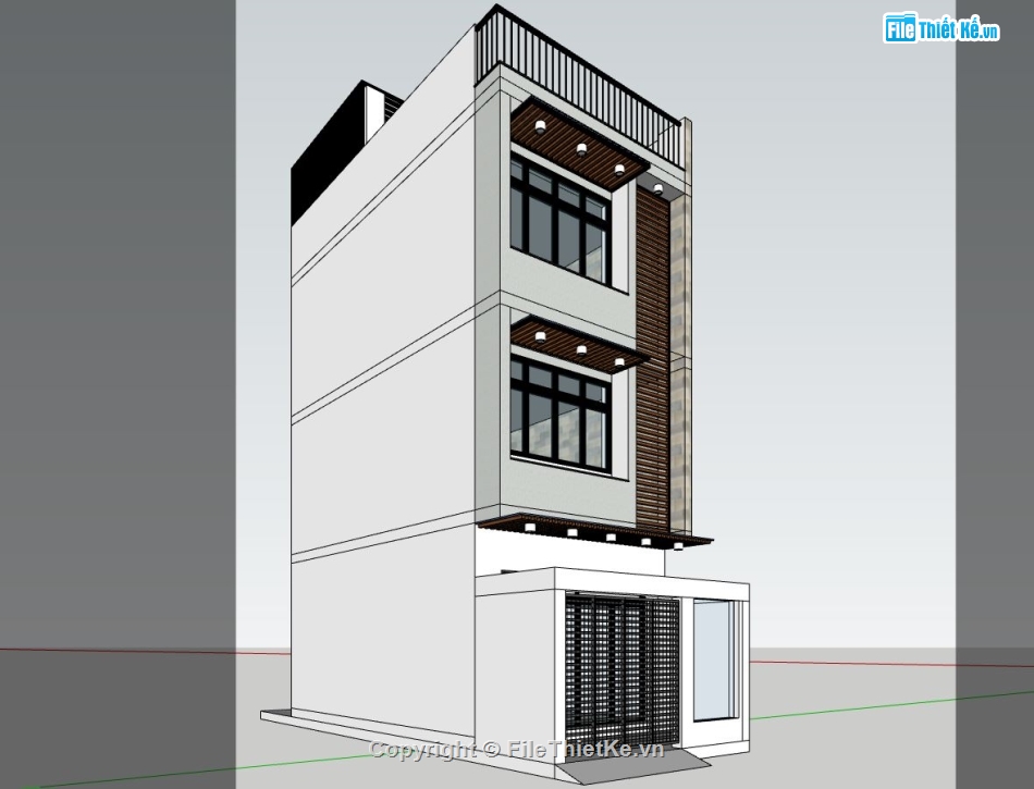 nhà phố 3 tầng,nhà 4 tầng,su nhà phố,phối cảnh nhà phố