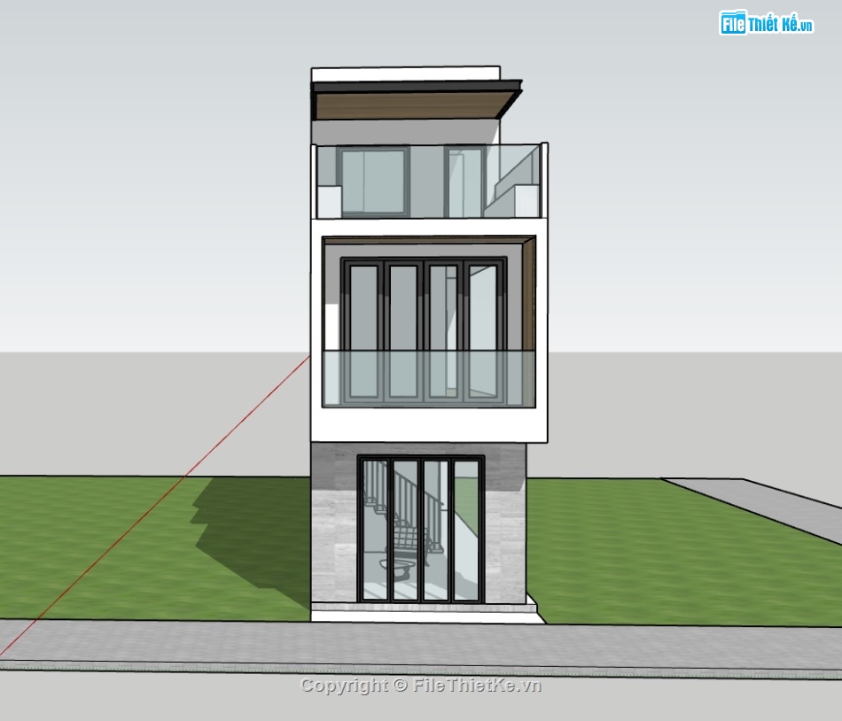 nhà phố 3 tầng,su nhà phố,sketchup nhà phố,su nhà phố 3 tầng,sketchup nhà phố 3 tầng