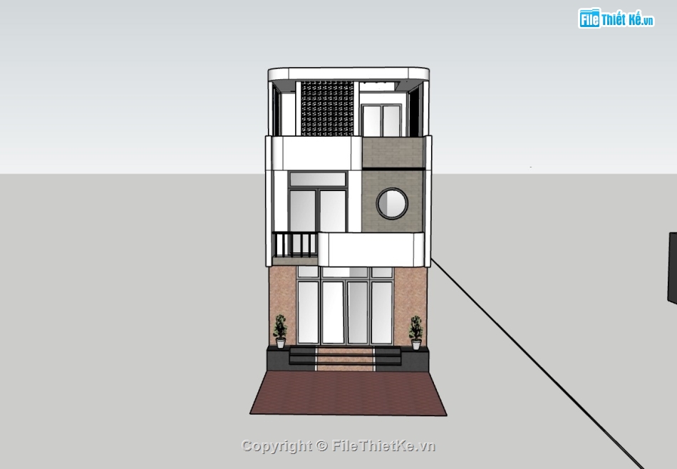 nhà phố 3 tầng,su nhà phố,sketchup nhà phố,su nhà phố 3 tầng,sketchup nhà phố 3 tầng