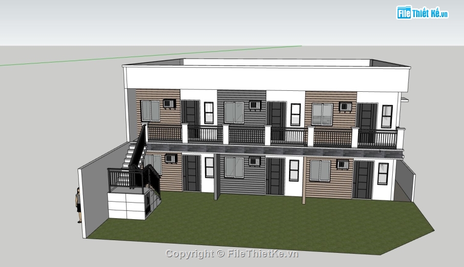 căn hộ cho thuê,su căn hộ,căn hộ liền kề sketchup