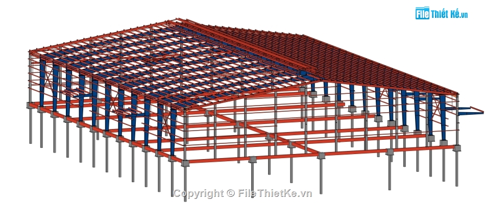 nhà xưởng,khung nhà xưởng,Revit nhà xưởng