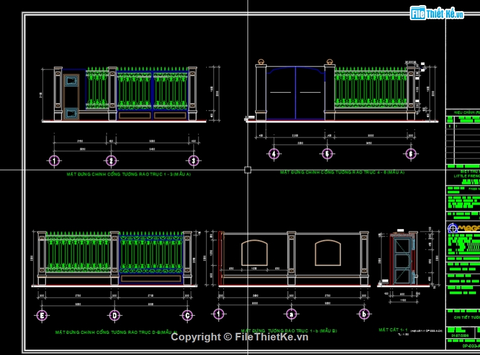 Biệt thự pháp 1 tầng,biệt thự pháp 10.4x19m,bản vẽ biệt thự pháp 1 tầng,mẫu biệt thự pháp 1 tầng