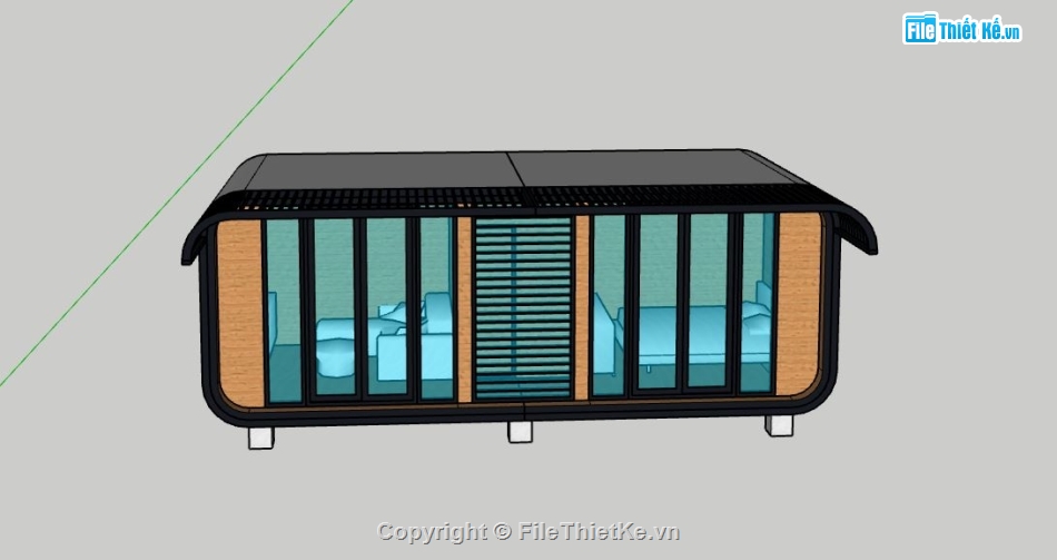 nhà di động,3dsu nhà di động,sketchup nhà di động