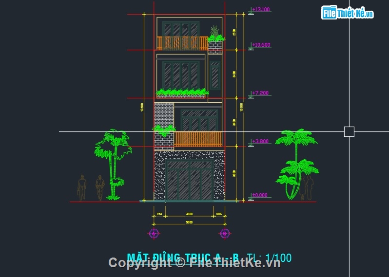 bản vẽ kết cấu,full bản vẽ nhà phố 4 tầng kích thước 5x20m,model sketchup nhà phố 3 tầng,sketchup nhà phố,bản vẽ thi công nhà phố,bản vẽ nhà phố móng băng