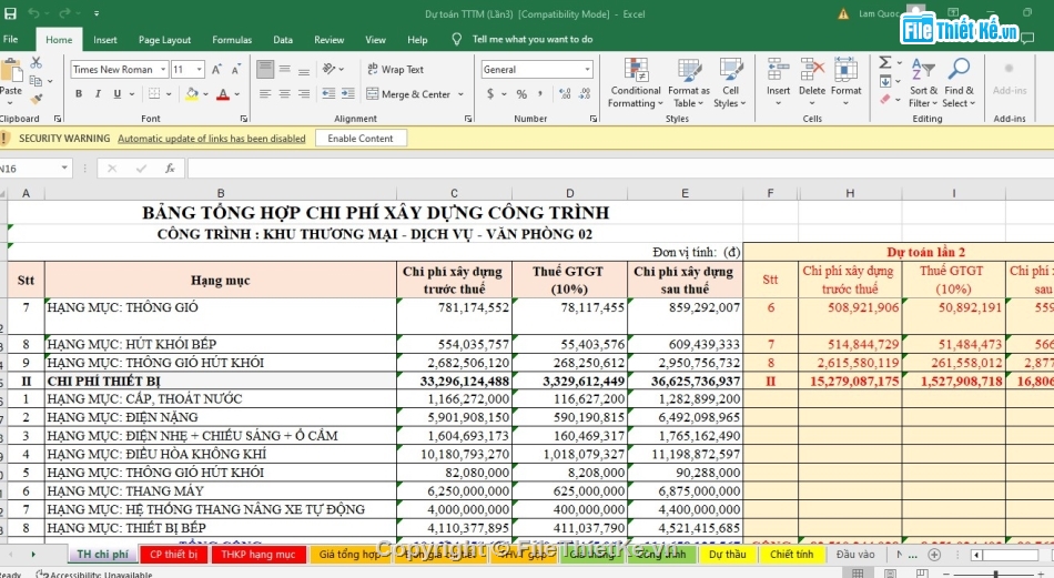 dự toán,full thiết kế,revit thiết kế