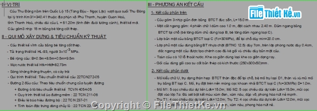 cầu dầm i btct thường,trụ đặc thân hẹp,dầm i 15m,cầu 3 nhịp,hồ sơ thiết kế cầu 3 nhịp,bản vẽ thi công cầu