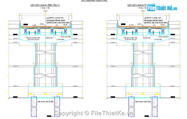 cầu dầm i btct thường,trụ đặc thân hẹp,dầm i 15m,cầu 3 nhịp,hồ sơ thiết kế cầu 3 nhịp,bản vẽ thi công cầu