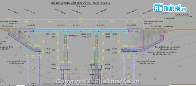 cầu dầm i btct thường,trụ đặc thân hẹp,dầm i 15m,cầu 3 nhịp,hồ sơ thiết kế cầu 3 nhịp,bản vẽ thi công cầu