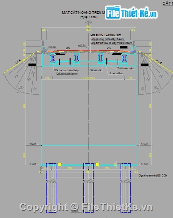 cầu dầm i btct thường,trụ đặc thân hẹp,dầm i 15m,cầu 3 nhịp,hồ sơ thiết kế cầu 3 nhịp,bản vẽ thi công cầu