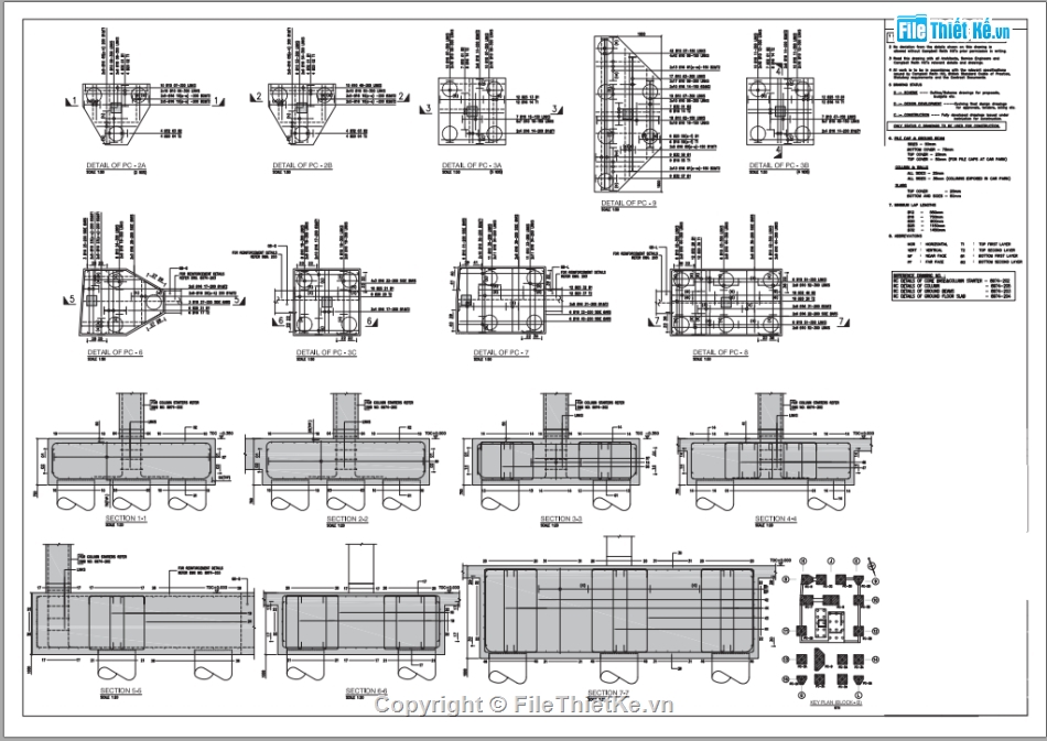 file cad thiết kế hồ bơi,file cad hồ bơi,kiến trúc+kết cấu,thiết kế hồ bơi