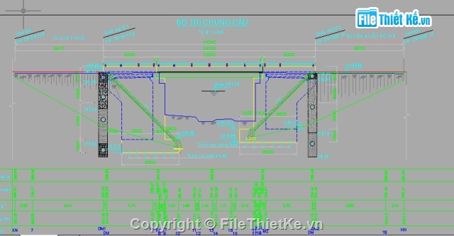 Hồ sơ thiết kế cầu,cầu dầm bản,dầm bản ứng suất,dầm bản dự ứng lực,dầm bản rỗng,dầm bản 12m