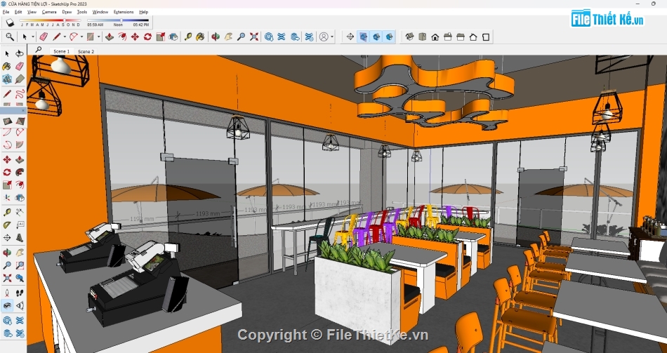 Cửa hàng,model cửa hàng,Cửa hàng tiện lợi,sketchup cửa hàng