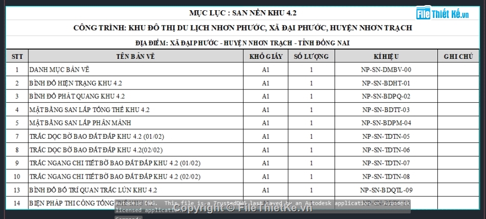 bản vẽ full,bản vẽ hoàn thiện,bản vẽ san nền,hồ sơ san nền,file cad san nền