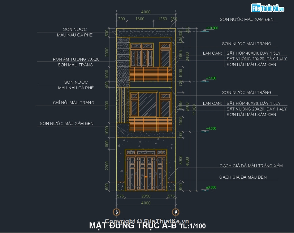 Nhà phố 3 tầng,Bản vẽ nhà phố 3 tầng,Nhà phố 3 tầng 4x17m,Nhà phố 3 tầng 4x13m,Autocad nhà phố 3 tầng,File cad nhà phố 3 tầng