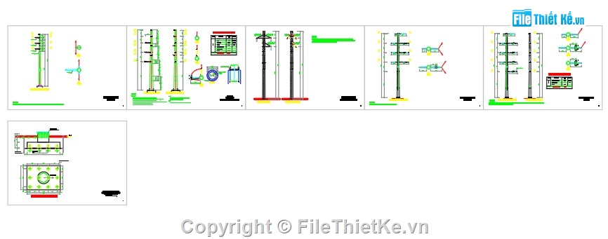 trạm điện,thiết kế điện,cột điện,chi tiết,mặt bằng điện,thiết kế trạm biến áp