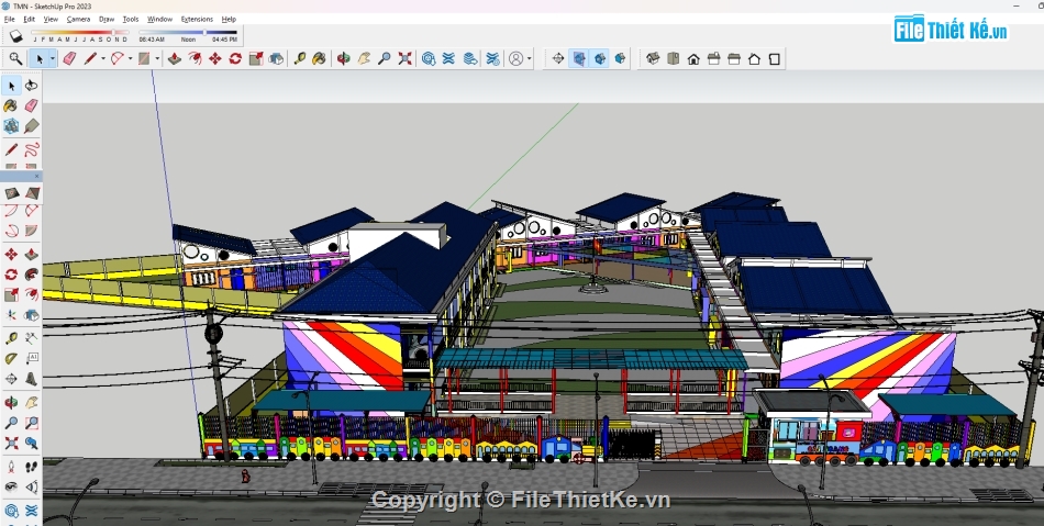 cad trường tiểu học,sketchup trường tiểu học,chi tiết trường học,hồ sơ trường học,thiết kế trường học,Trường học cad