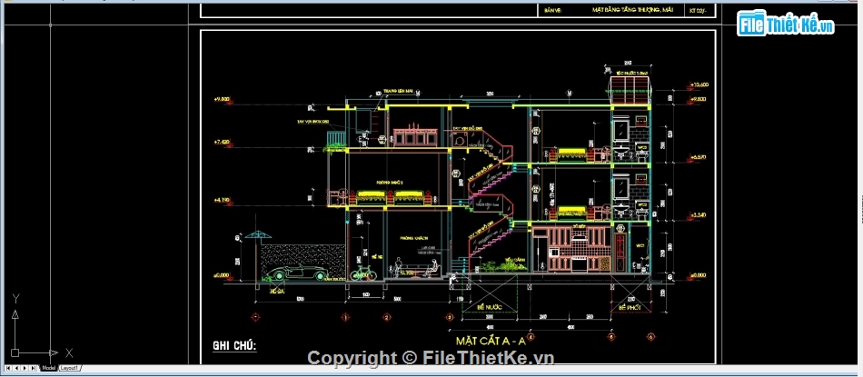 Thiết kế nhà phố,nhà ống lệch tầng,Thiết kế nội thất