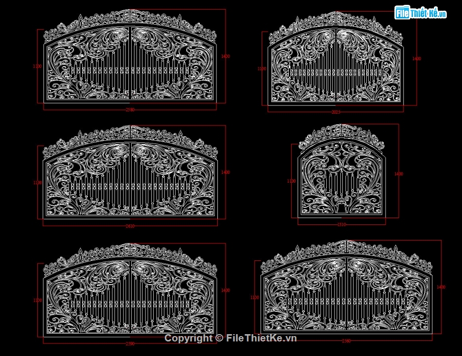 Hàng rào 5 kích thước,Hàng rào cnc dxf,thiết kế cnc hàng rào,Hàng rào cnc file dxf