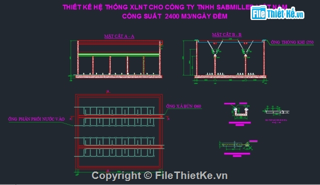 xử lý nước,Hệ thống nước thải,bản vẽ bể xử lý nước thải,Xử lý nước thải,mẫu bể xử lý nước thải