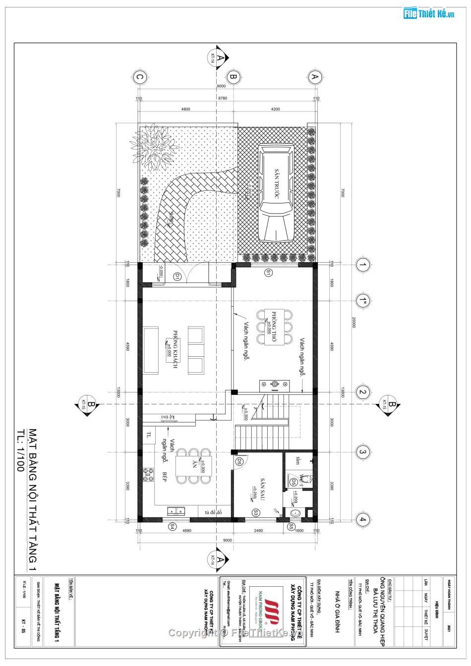 Biệt thự 2 tầng 9x13m,File cad biệt thự 2 tầng,Biệt thự 2 tầng file cad,bản vẽ biệt thự 2 tầng,autocad biệt thự 2 tầng