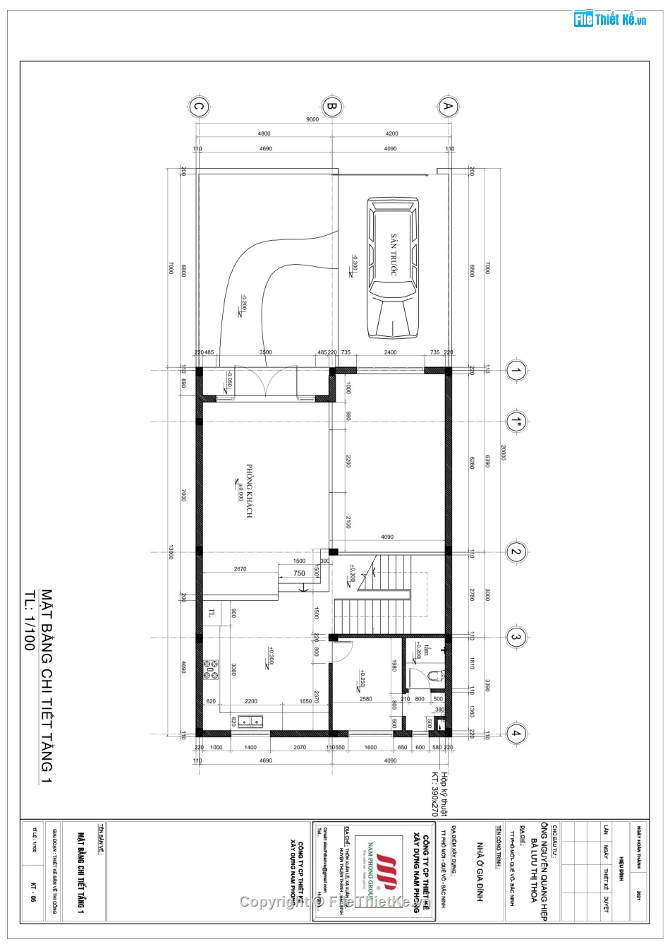 Biệt thự 2 tầng 9x13m,File cad biệt thự 2 tầng,Biệt thự 2 tầng file cad,bản vẽ biệt thự 2 tầng,autocad biệt thự 2 tầng