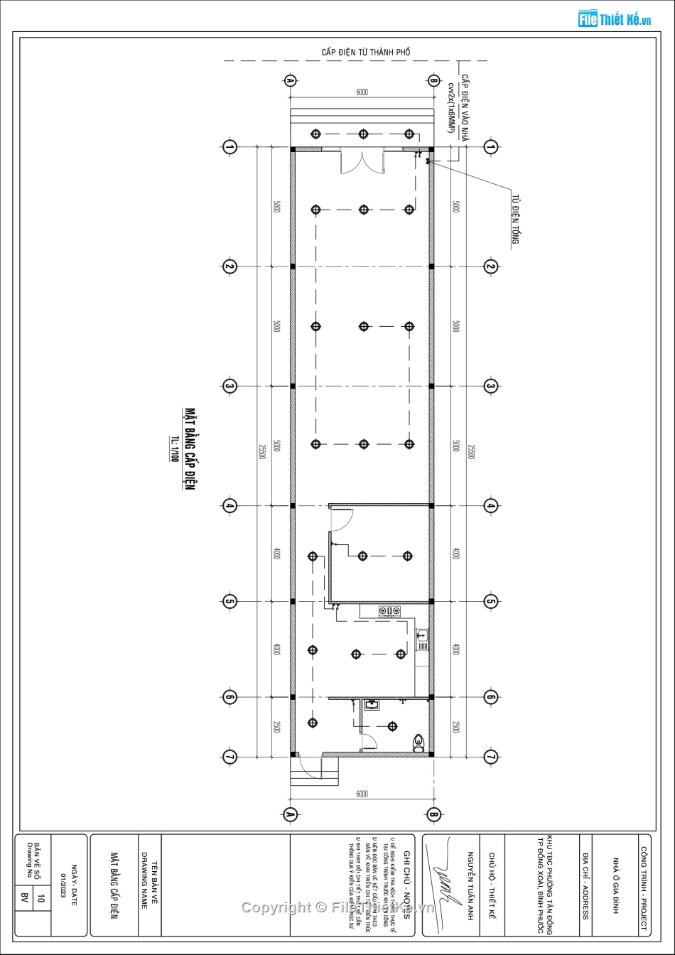 cấp phép,cấp phép xây dựng,bản vẽ cấp phép xây dựng,Hồ sơ bản vẽ cấp phép xây dựng nhà ở liền kề