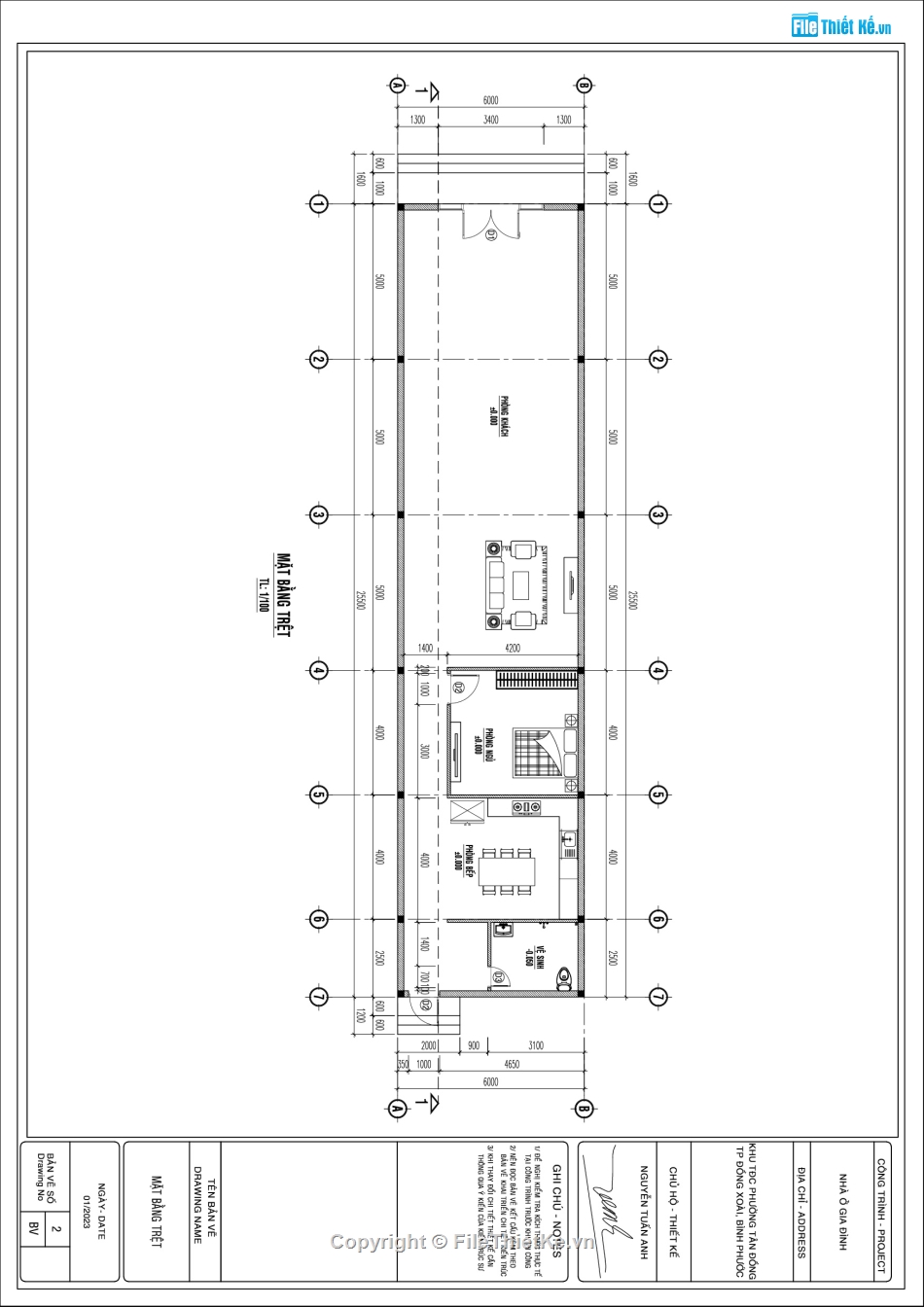 cấp phép,cấp phép xây dựng,bản vẽ cấp phép xây dựng,Hồ sơ bản vẽ cấp phép xây dựng nhà ở liền kề