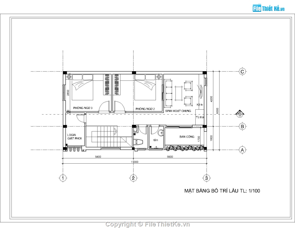 nha pho 6x11m,nha 2 tang,ho so thi cong,kết cấu nhà phố,Sketchup,Kiến trúc