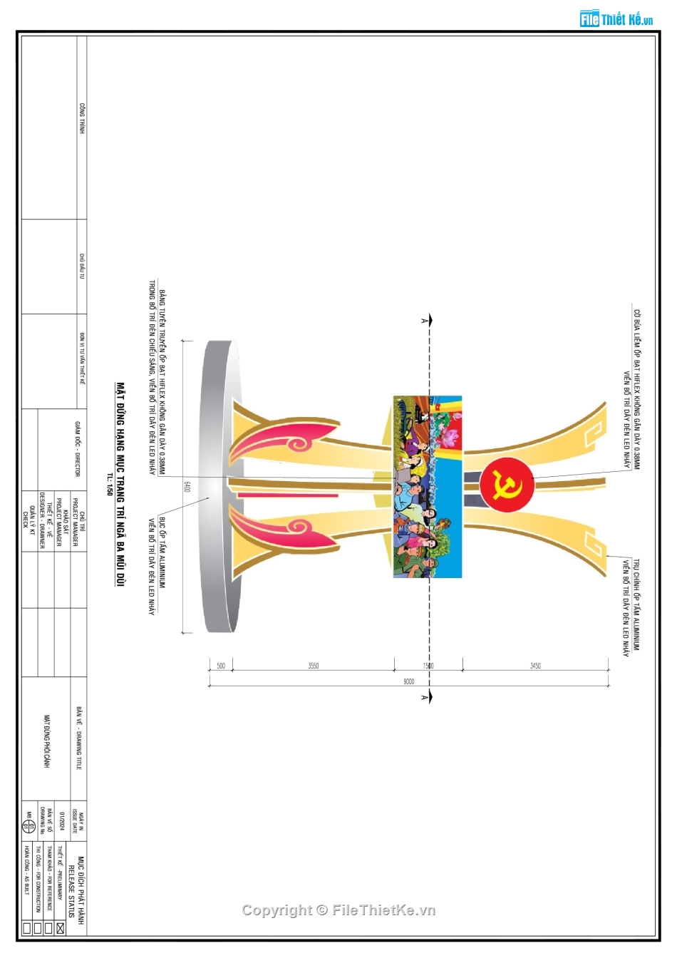 đèn trang trí đường đô thị,trang trí cổng chào,đèn led chỉnh trang đường phố,Hồ sơ thiết kế bản vẽ chỉnh trang đô thị,trang trí đường phố