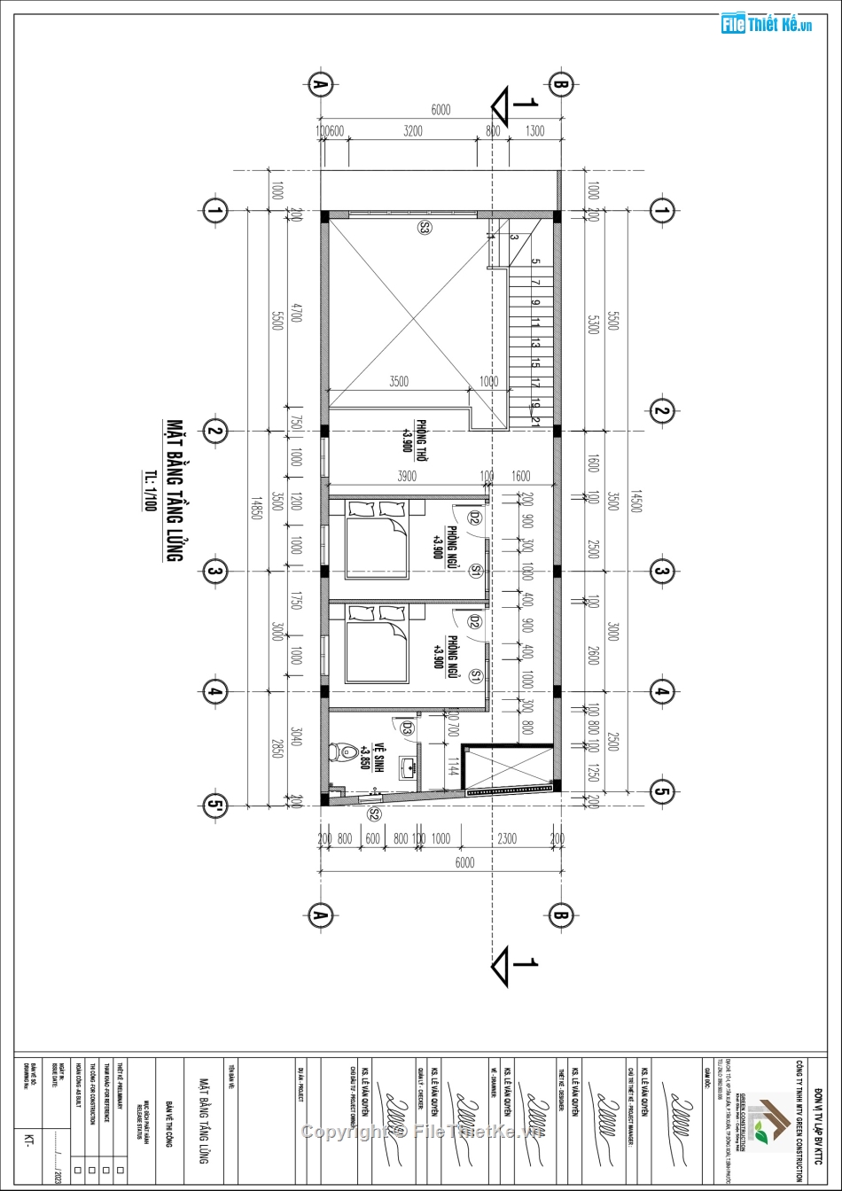 bản vẽ nhà,nhà phố gác lửng 15x6m,mẫu nhà gác lửng,nhà phố đẹp