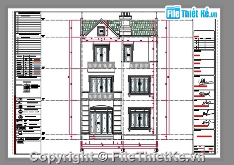 biệt thự 3 tầng,Hồ sơ thiết kế,kiến trúc 3 tầng