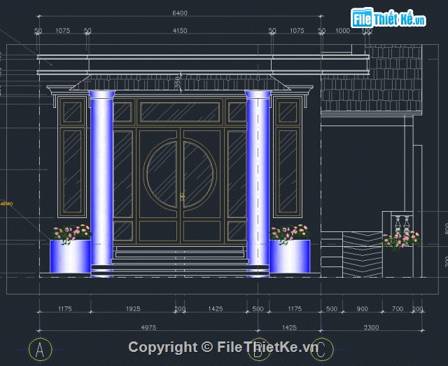 hồ sơ thiết kế nhà phố,hồ sơ thiết kế thi công,biệt thự 11 x 13m,biệt thự phố