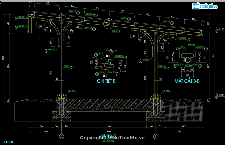 Hồ sơ thiết kế,thiết kế xe,học sinh,nhà xe giáo viên,nhà xe trường học,bản vẽ nhà xe trường học