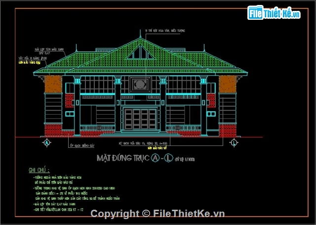 Hồ sơ thiết kế hội trường UBND,Hồ sơ thiết kế hội trường,File cac thiết kế hội trường,bản vẽ hội trường 2 tầng,hội trường 2 tầng 25.2x34.4m