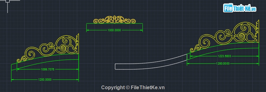 Hoa văn đỉnh cổng cnc,File cad hoa văn đỉnh cổng,Dxf hoa văn đỉnh cổng,Hoa văn đỉnh cổng