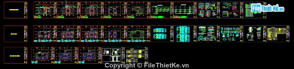 biệt thự hiện đại,biệt thự kích thước 8x16m,biệt thự 3 tầng,bản vẽ cad biệt thự 3 tầng