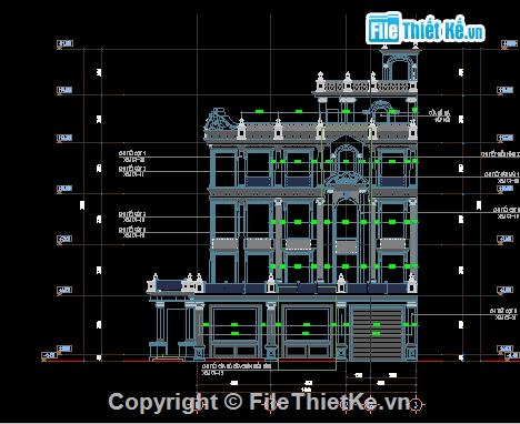 nhà 3 mặt tiền,biệt thự tân cổ điển 3 mặt tiền,biệt thự tân cổ điển 4 tầng