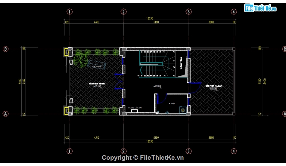 nhà phố 5 tầng tân cổ điển,nhà phố 5 tầng,thiết kế nhà phố 5 tầng file cad