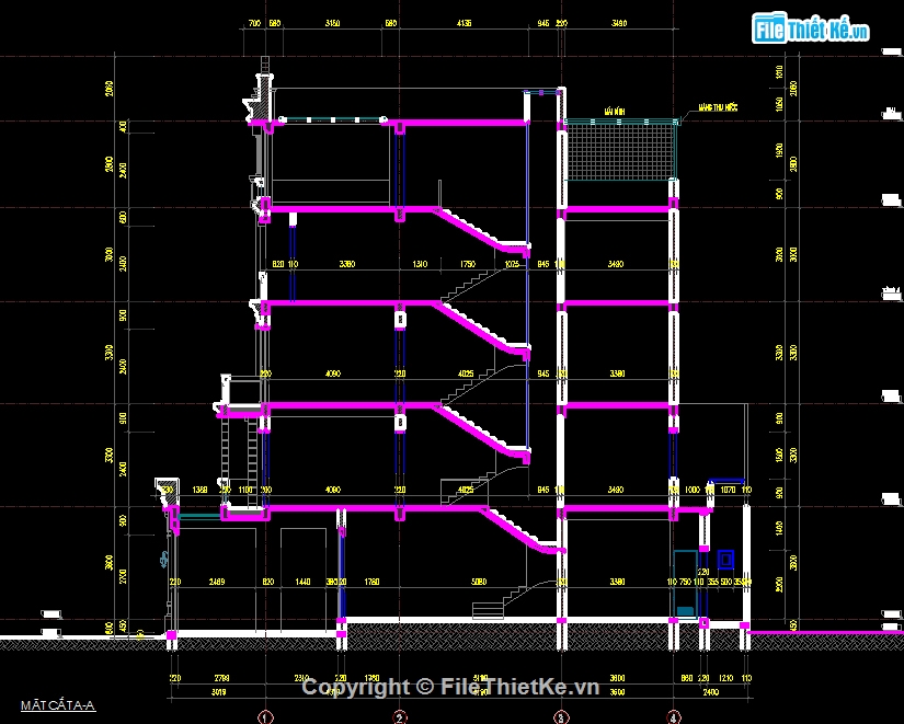 nhà phố 5 tầng tân cổ điển,nhà phố 5 tầng,thiết kế nhà phố 5 tầng file cad